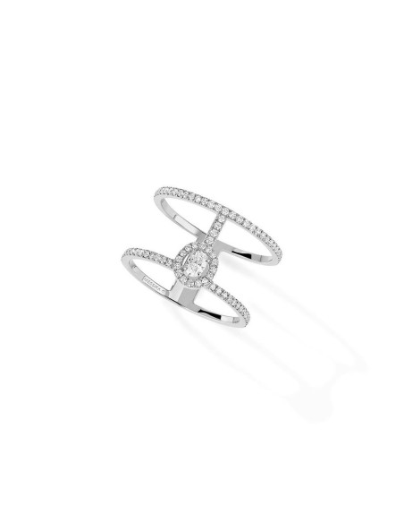 Bague Messika Glam'Azone Or Blanc Diamants