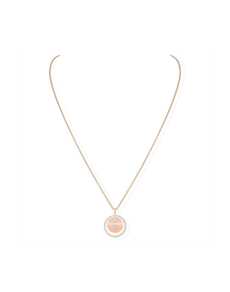 Collier Lucky Move MM Or Rose Diamants