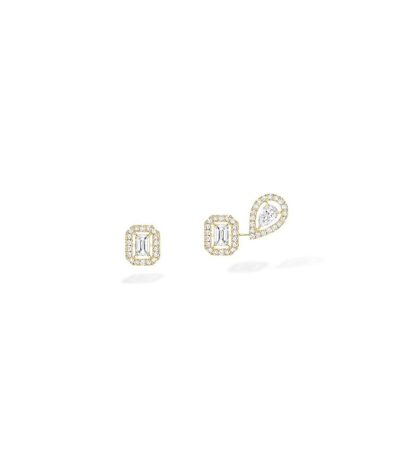 Boucles d'oreille My Twin Or Jaune Diamants