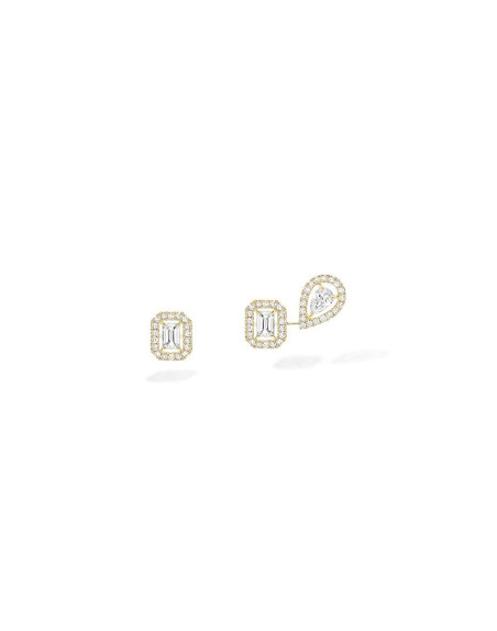 Boucles D'Oreilles Messika My Twin or jaune diamants