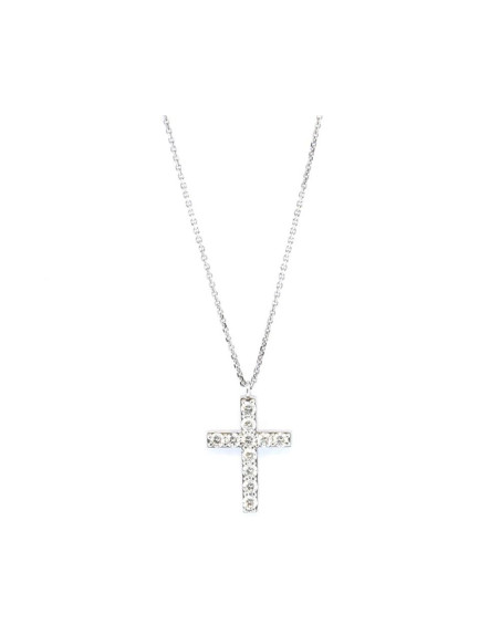 Bracelet Frojo croix diamants or blanc