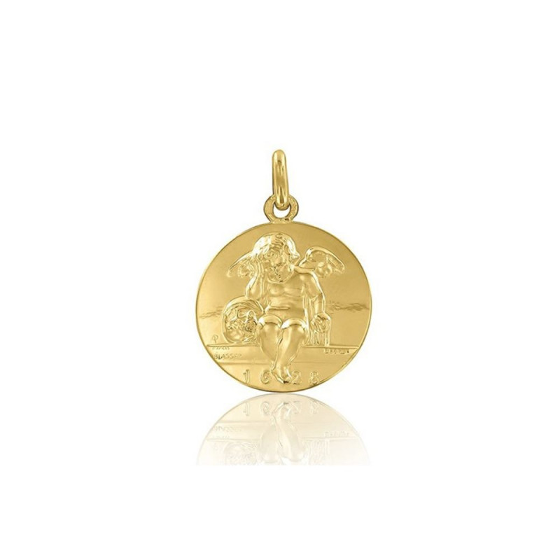 Médaille Arthus Bertrand Ange d'Amiens or jaune 18mm