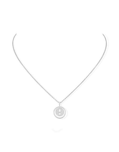 Collier Messika Lucky Move PM Or Blanc Diamants
