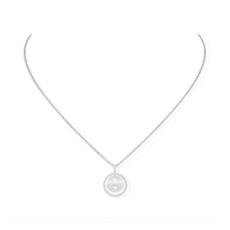Collier Lucky Move PM Or Blanc Diamants