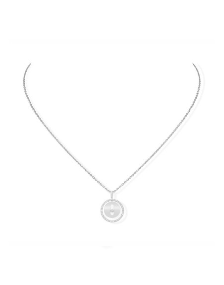 Collier Lucky Move PM Or Blanc Diamants