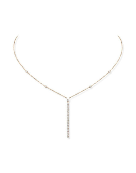 Collier Gatsby Or Rose Diamants
