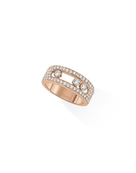 Bague Move Joaillerie Or Rose Diamants