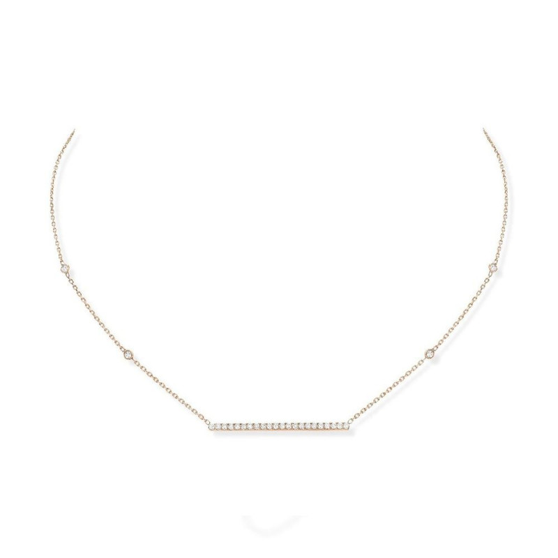 Collier Messika Gatsby Or Rose Diamants