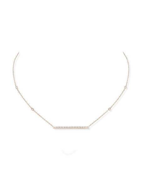 Collier Gatsby Or Rose Diamants