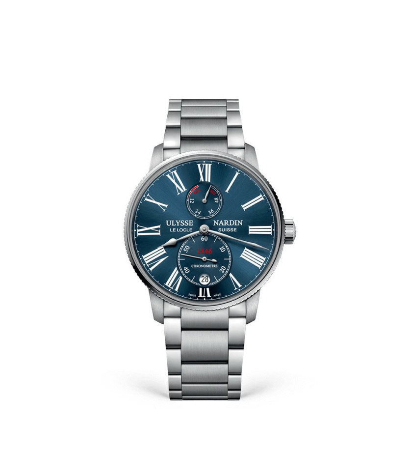 Montre Ulysse Nardin Marine Chronometer Torpilleur 42 mm cadran bleu