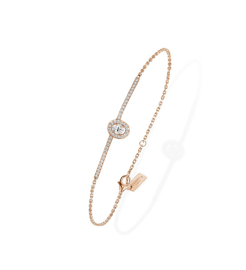 Bracelet Glam'Azone Or Rose Diamants