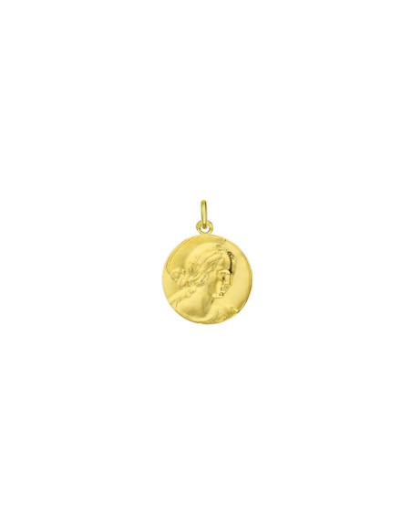 Médaille Vierge Raphaël 16mm or jaune poli