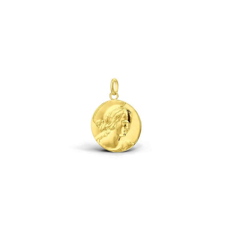 Médaille Arthus Bertrand  Vierge de Raphaël 21mm or jaune poli