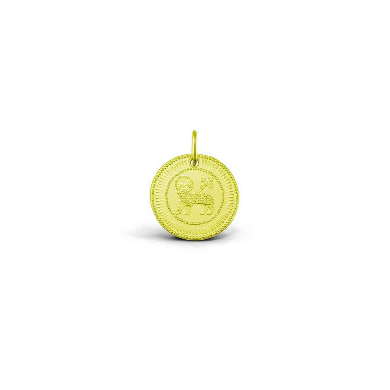 Médaille Arthus Bertrand Agnel de Louis 21mm or jaune sablé