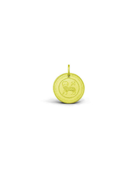 Médaille Agnel de Louis 21mm or jaune sablé