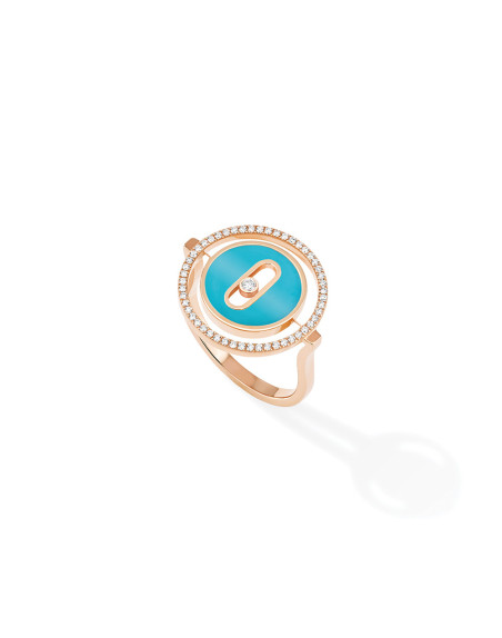 Bague Messika Lucky Move PM Or Rose Turquoise