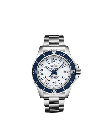 Montre Breitling Superocean automatique cadran blanc bracelet acier 42mm
