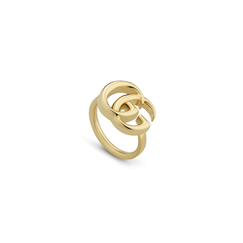 Bague Gucci Double GG or jaune 19mm
