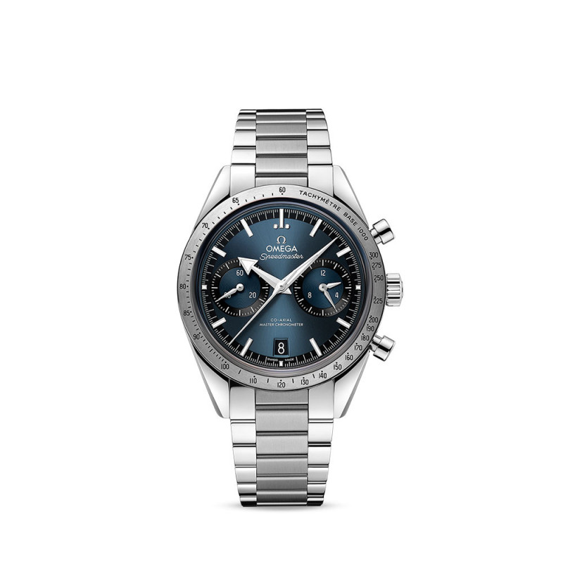Montre Omega Speedmaster '57 Co-Axial Master Chronometer 40,5mm cadran bleu bracelet acier
