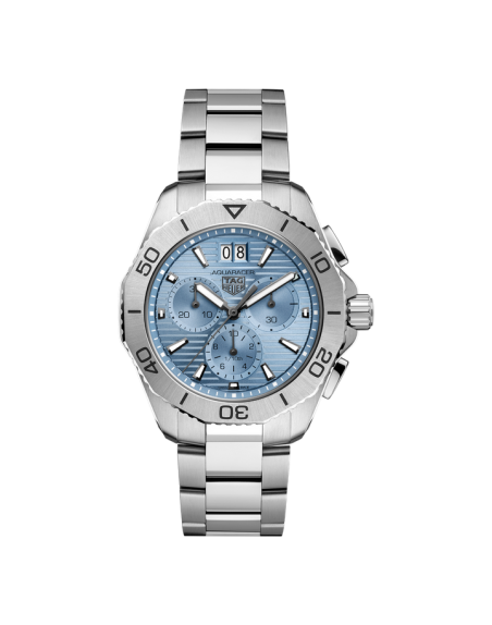 TAG Heuer Aquaracer professional 200 Date à quartz boitier en acier, cadran bleu, bracelet en acier, 40 mm