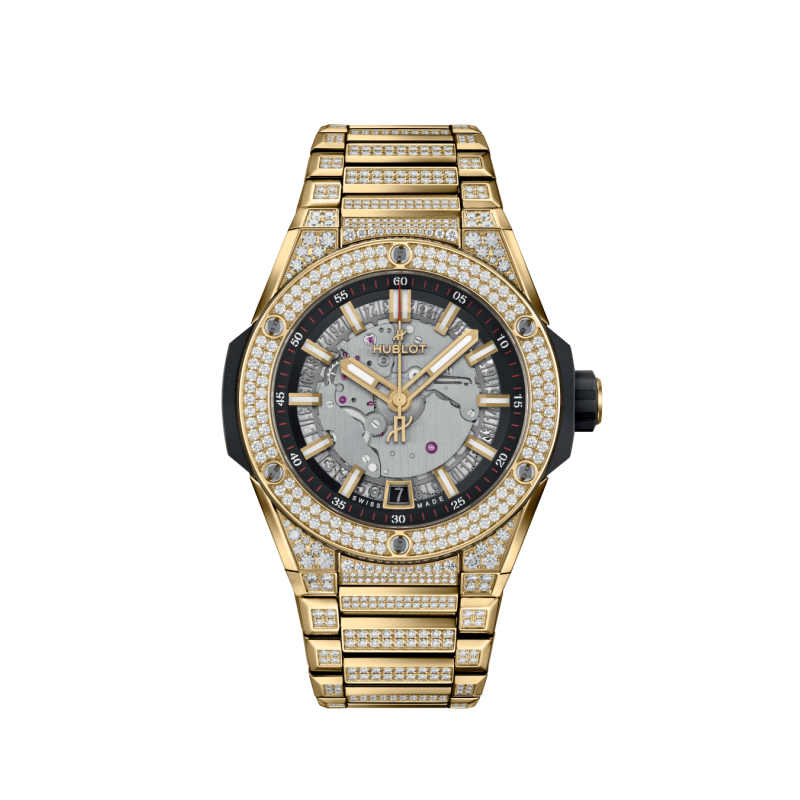 Montre Hublot Big Bang Integrated Time Only Yellow Gold Jewellery, 40 mm.