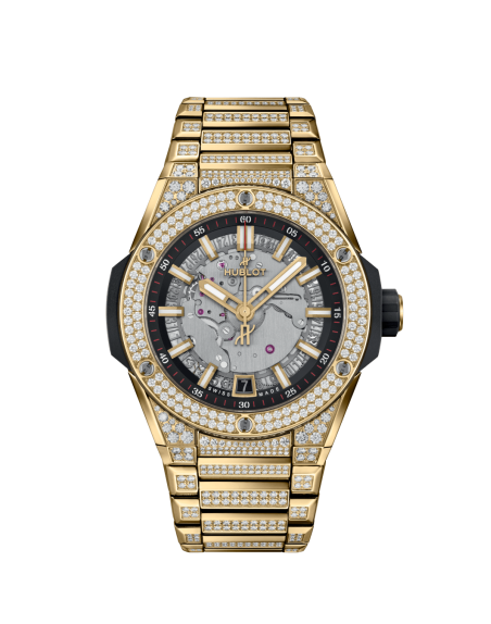 Montre Hublot Big Bang Integrated Time Only Yellow Gold Jewellery, 40 mm.