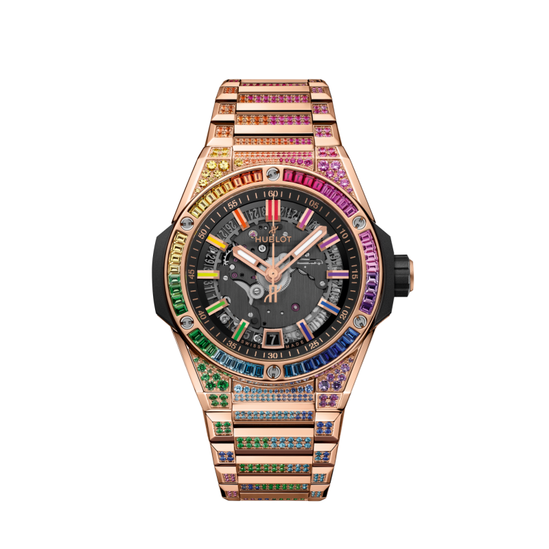 Montre Hublot Big Bang Integrated Time Only King Gold Rainbow, 40 mm.