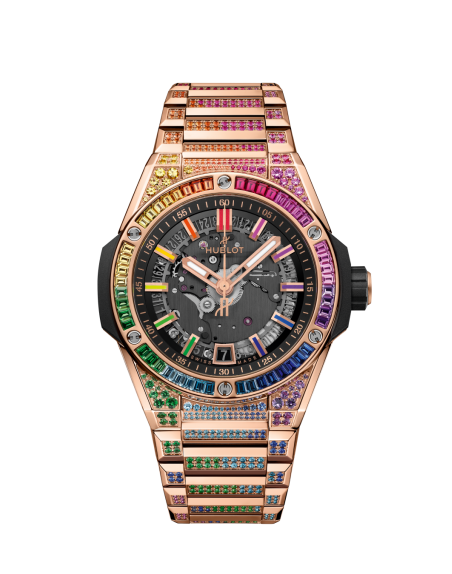 Montre Hublot Big Bang Integrated Time Only King Gold Rainbow, 40 mm.