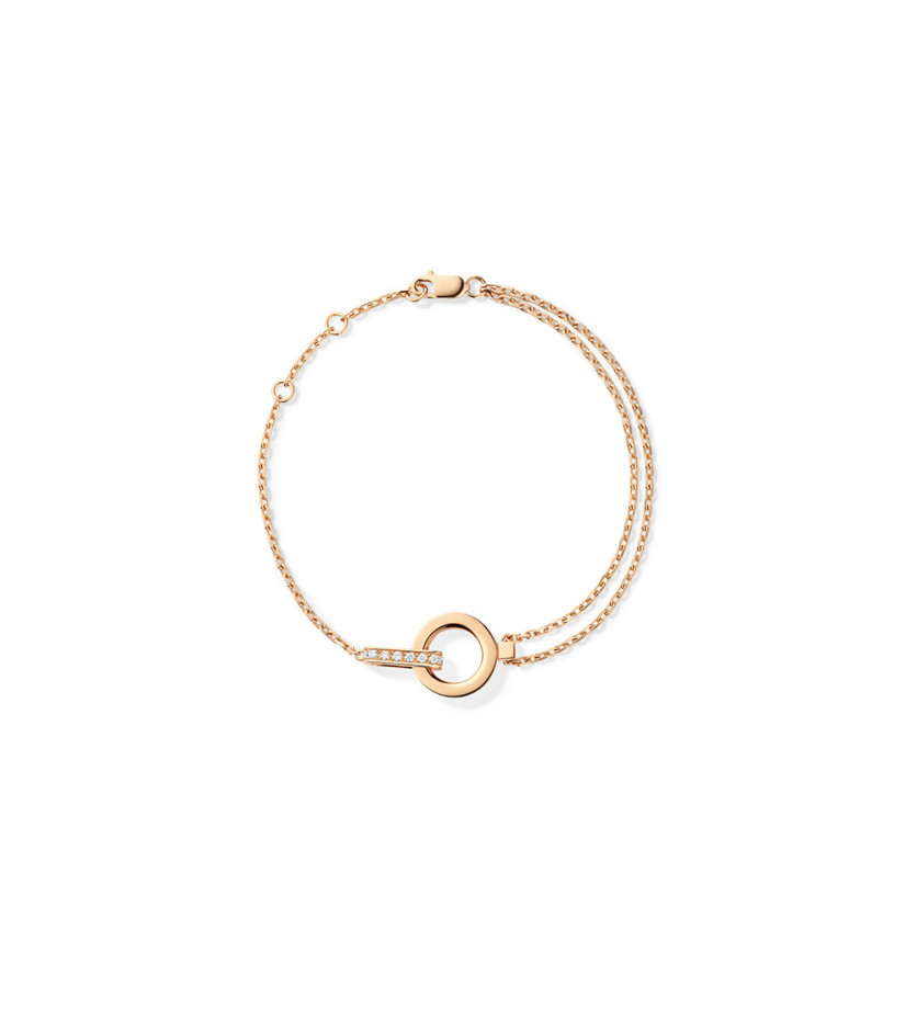Bracelet Repossi Berbère en or rose pavé de diamants