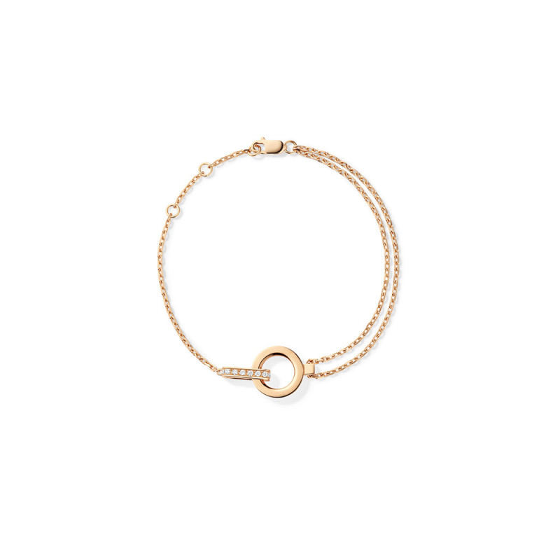 Bracelet Repossi Berbère en or rose pavé de diamants