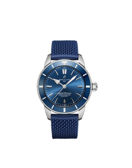 Montre Breitling Superocean Heritage B20 Automatic cadran bleu bracelet caoutchouc bleu 44mm