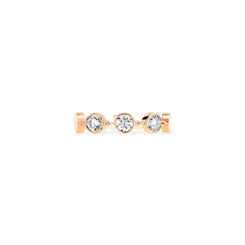 Bague Messika D-Vibes or rose diamants MM