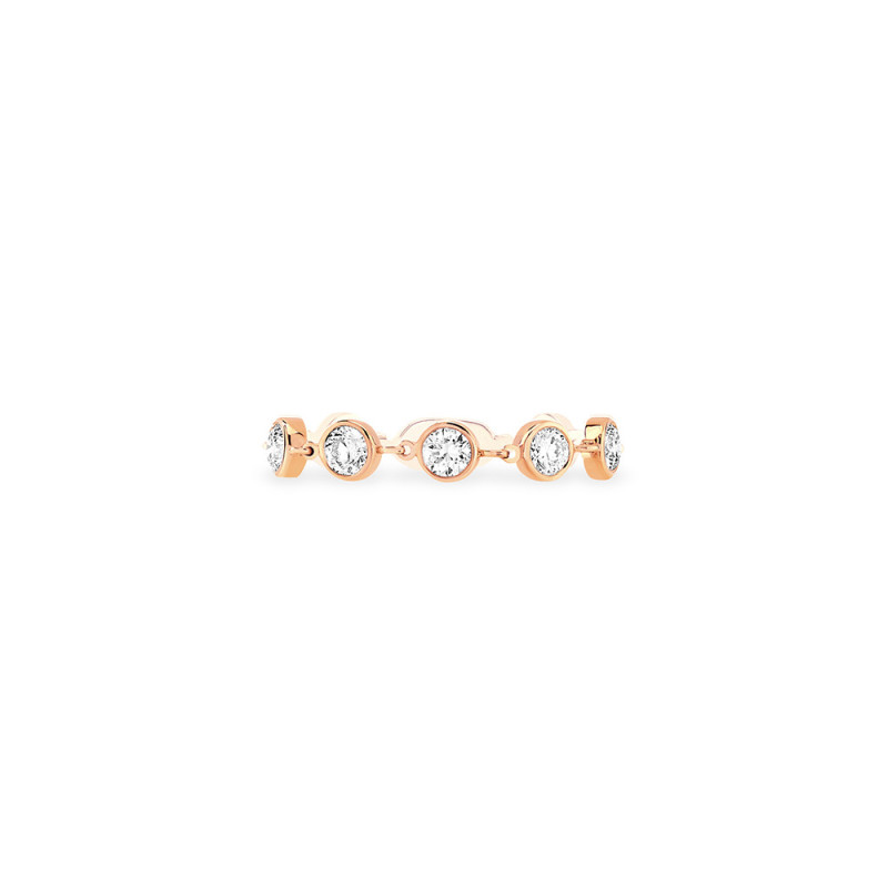 Bague Messika D-Vibes or rose diamants PM