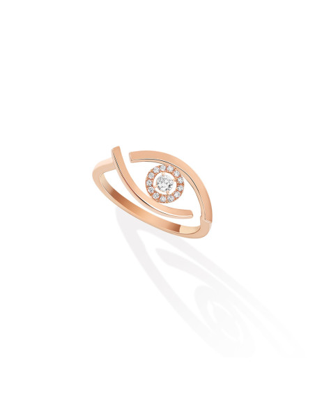 Bague Messika Lucky Eye or rose diamants