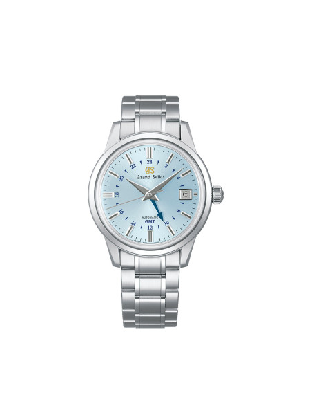 Montre Grand Seiko Élégance GMT édition limitée 25ème anniversaire automatique cadran bleu bracelet acier 39,5mm