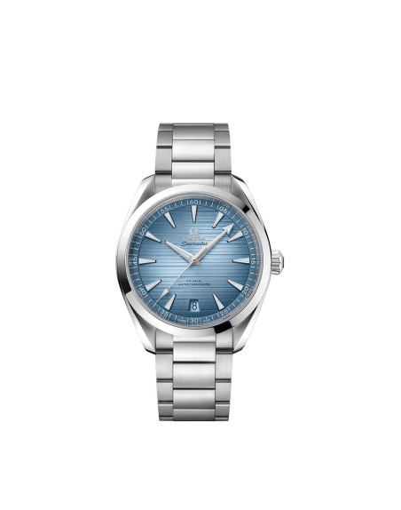 Montre Omega Seamaster Aqua Terra 150M Co-Axial Master Chronometer automatique cadran bleu bracelet acier 41mm