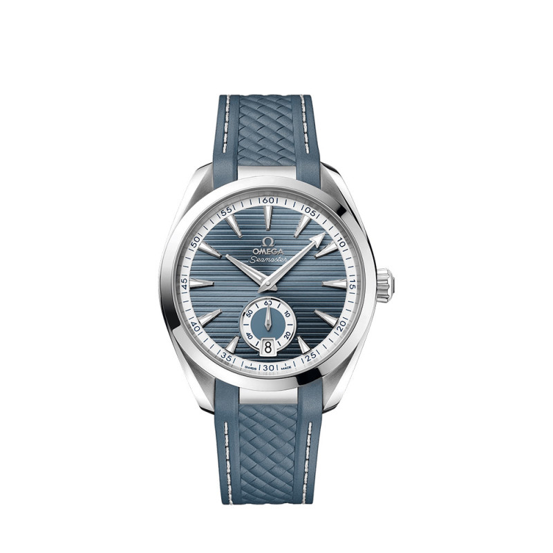 Montre Omega Seamaster Aqua Terra 150M automatique cadran bleu bracelet caoutchouc bleu 41mm