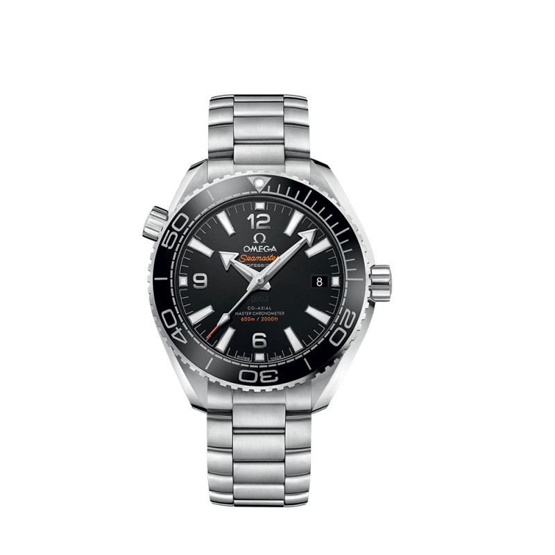 Montre Omega Seamaster Planet Ocean 600M Co-Axial Master Chronometer automatique cadran noir bracelet acier 39,5mm