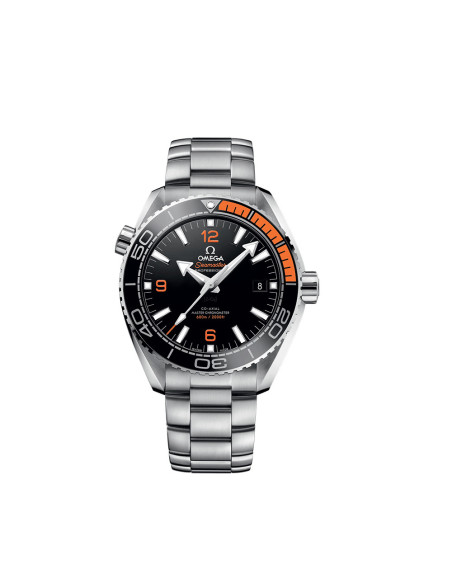 Montre Omega Seamaster Planet Ocean 600M Co-Axial Master Chronometer automatique cadran noir bracelet acier 43,5mm