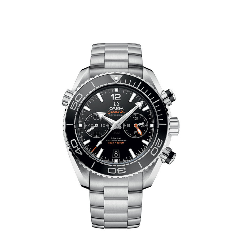 Montre Omega Seamaster Planet Ocean 600M Chronographe Co-Axial Master Chronometer cadran noir bracelet acier 45,5mm
