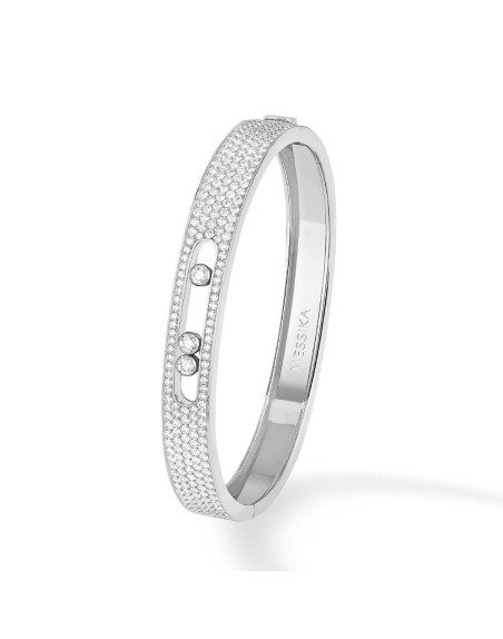 Bangle Messika Move Joaillerie Pavé Diamants Or Blanc