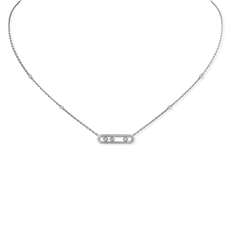 Collier Messika Baby Move Or Blanc Diamants