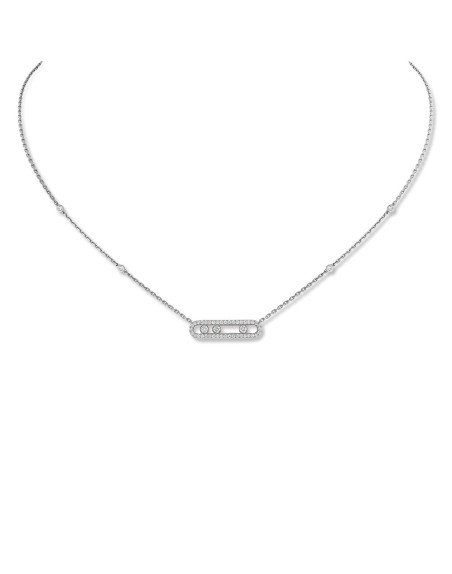 Collier Messika Baby Baby Move Or Blanc Diamants