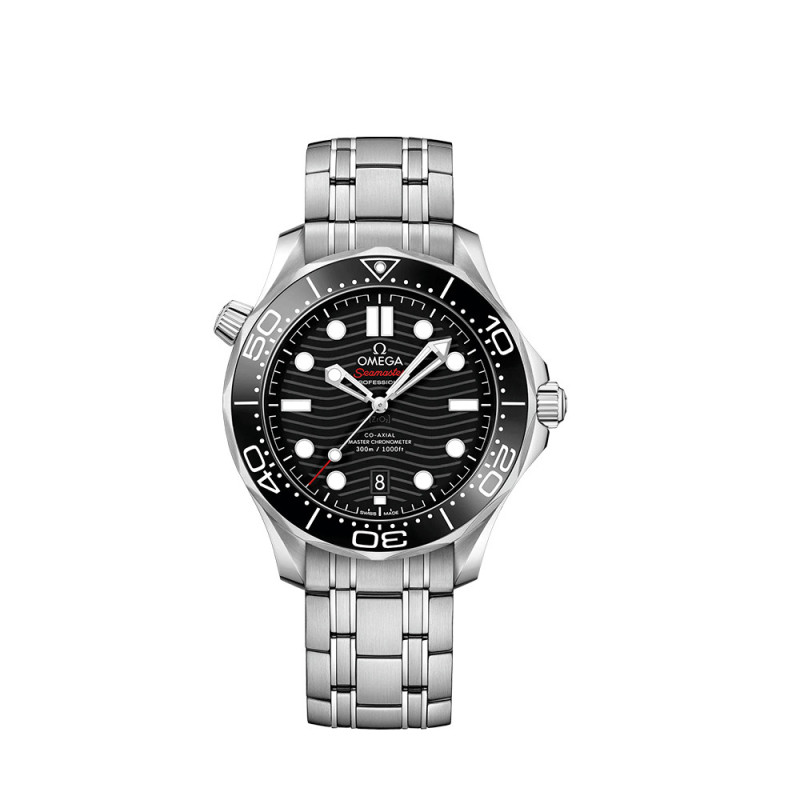 Montre Omega Seamaster Diver 300M automatique cadran noir bracelet acier 42mm