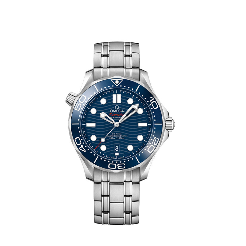 Montre Omega Seamaster Diver 300M automatique cadran bleu bracelet acier 42mm