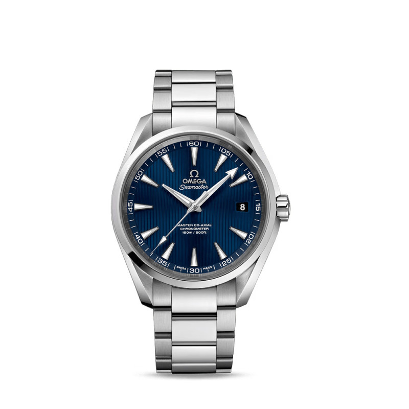 Montre Omega Seamaster Aqua Terra 150M automatique cadran bleu bracelet acier 41,5mm
