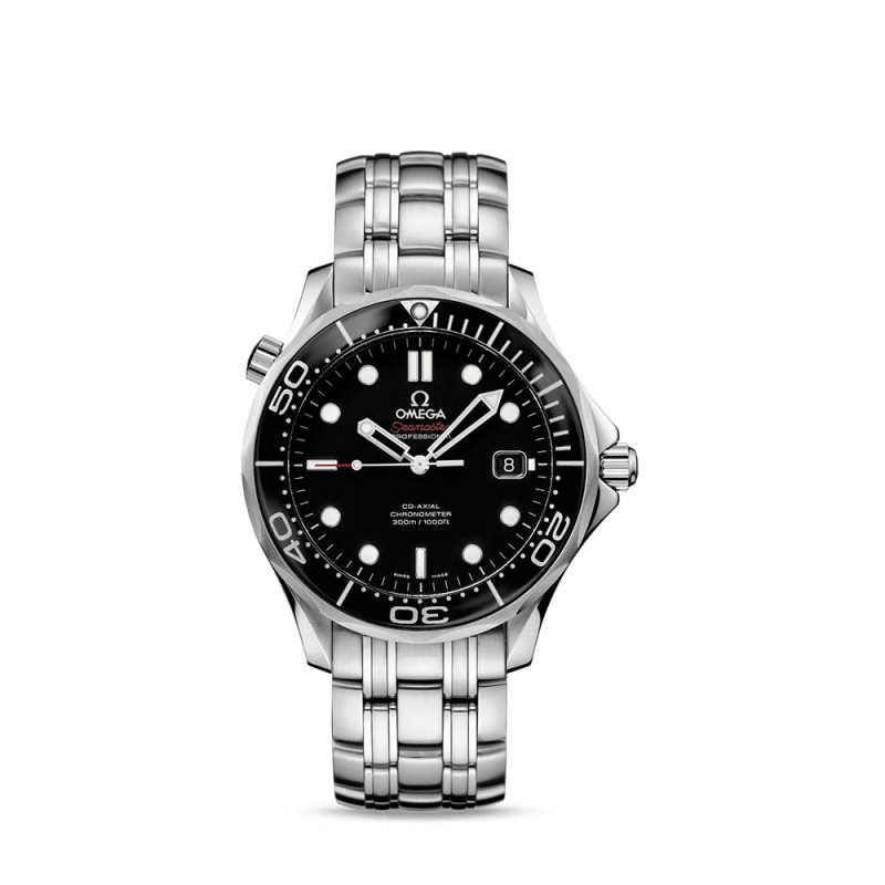 Montre Omega Seamaster Diver 300M automatique cadran noir bracelet acier 41mm