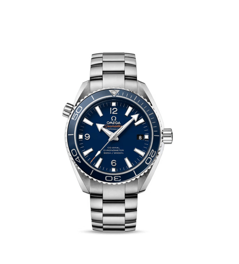 Montre Omega Seamaster Planet Ocean 600M automatique cadran bleu bracelet en titane 42mm