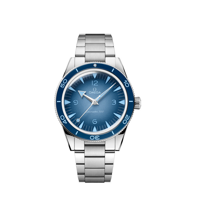 Montre Omega Seamaster 300 automatique cadran bleu bracelet acier 41mm