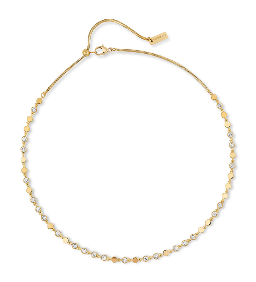 Collier Messika D-Vibes or jaune diamants PM